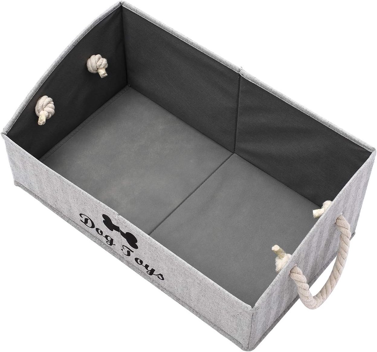 Morezi Large dog toy bin puppy shallow toy baskets dog toy storage perfect for living room playroom closet home organization - Stripe - Image 5