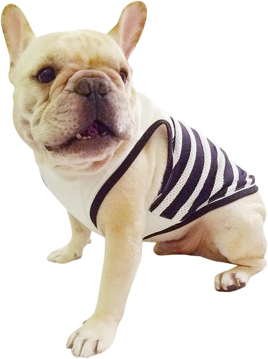 Amazon Frenchie フレンチ フレンチブルドッグウェア パグ ひんやり クール 手作り犬服 ボーダー ブラッグ Frenchie フレンチ おでかけ用品 通販