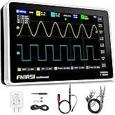 FNIRSI 1013D Plus Oscilloscope - Portable Handheld Tablet Oscilloscope with 100X High Voltage Probe, 2 Channels 100Mhz Bandwidth 1GSa/s Sampling Rate 7" TFT LCD Touch Screen