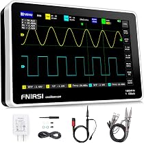FNIRSI 1013D Mini 7" Touch Screen Digital Oscilloscope – 2CH, 100MHz Bandwidth, 1GSa/s, Portable