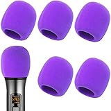 6 PCS Microphone Windscreen Thick Purple Foam