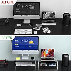 Zimilar 2 Pack Monitor Stand Riser, Acrylic