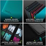 Vault X 4 Pocket Trading Card Zip Binder Teal 160 Cards Exo-Tec view 6