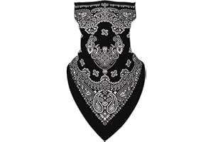 Neck Gaiter Face Mask Covering Bandanas for Men Women Summer UV Face Scarf Breathable Anti Dust Windproof Neck Gaiter Head Ma