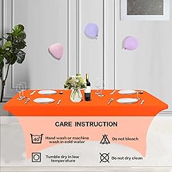 IVAPUPU 4FT Table Cloth for Rectangular Fitted