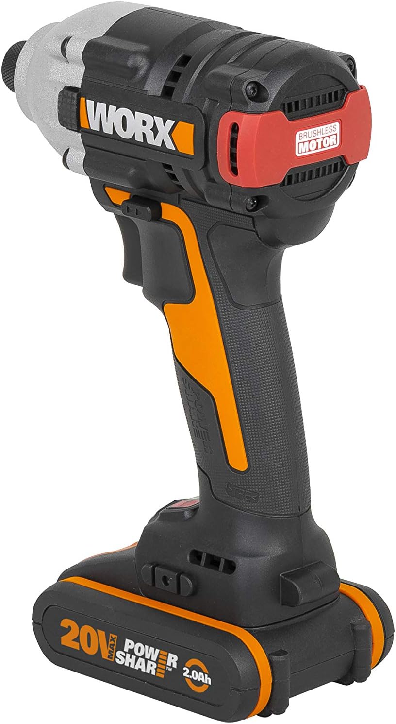 WORX WX261 18 V (20 V MAX) Brushless Impact Driver 2 x 2.0 Ah Batteries - Image 3