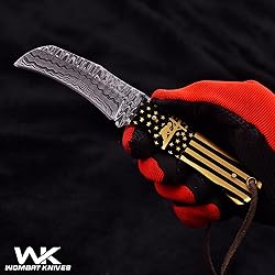 WOMBAT KNIVES Handmade Damascus Steel Lineman tools