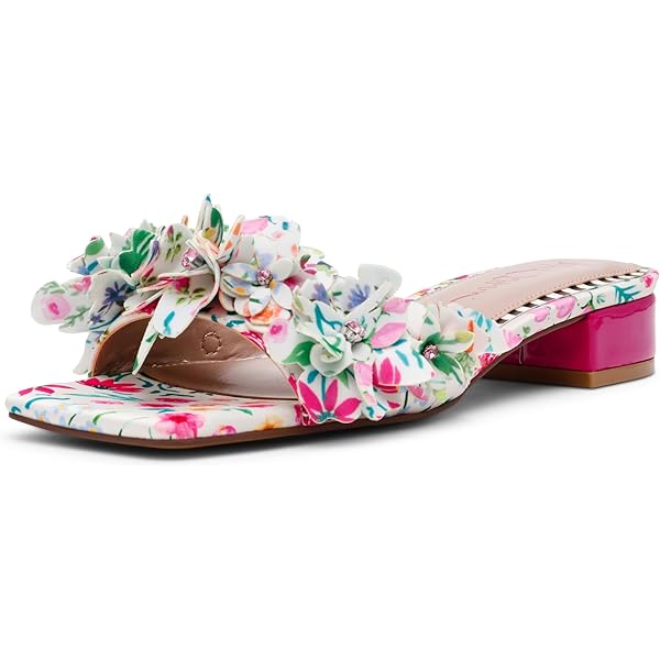 Amazon.com | Betsey Johnson Women's Dietrich Heeled Sandal, Bright