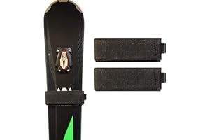 Mt. Sun Gear Alpine Ski Wraps Hook and Loop, Adjustable Ski Fastener Tape Straps Ties, Fits for Narrow and Wide Fat Skis