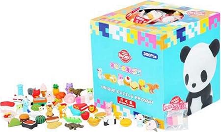 Amazon Co Jp おもしろ消しゴム けしごむbox 特大 1箱 60種 各5個 計300個入 日本製 文房具 オフィス用品