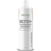Biotin Shampoo For Hair Growth Natural Caffeine Hair Loss Treatment Shampoo For Thinning Hair Thickening DHT Blocker For Men Women Sulfate Free Safe On Color Treated Hair Coconut + Argan Oil