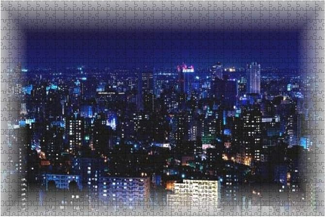 Amazon 1000ピース ジグソーパズル 風景 日本新三大夜景 札幌の夜景 光の絶景 札幌のブルー 子供 おもちゃ 室内 プレゼント 誕生日プレゼント 女の子 男の子 知育玩具 おもちゃ おもちゃ