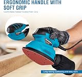 KATSU Tools Electric Detail Sander 130W Palm Sander Wood Dust Collection 10 view 4