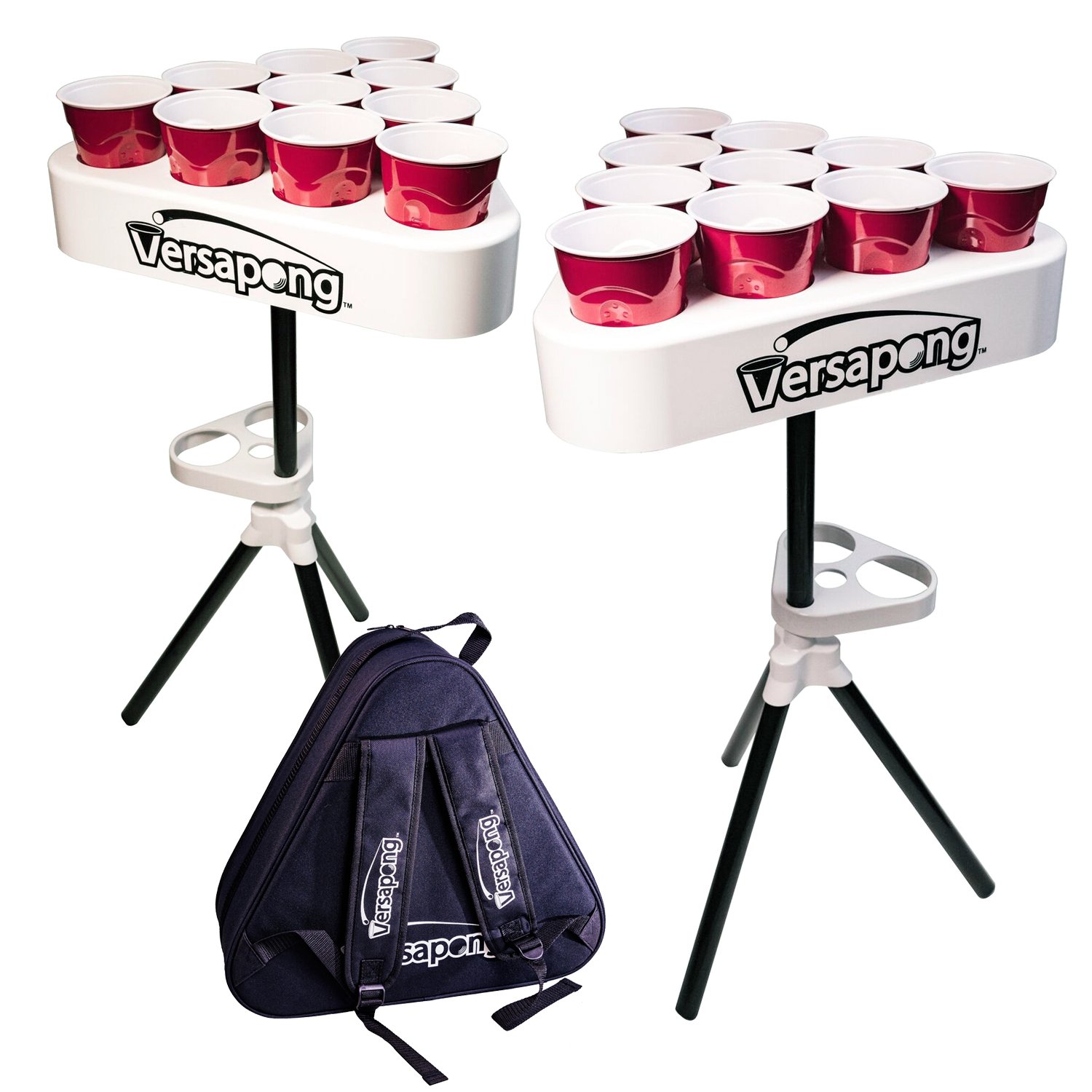 Versapong Portable Beer Pong Table Tailgate Game With Backpack Carry Case And Balls