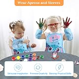 Lekebaby Rock Painting Kit Kids Arts and Crafts 6 natural rocks 6 glowing rocks view 5