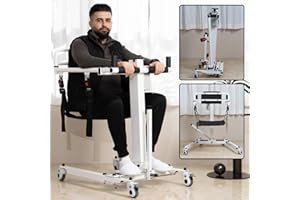 ODIE·TOM Electric Patient Lift Transfer Chair, Foldable Patient Lift for Home Transfer Lift Wheelchair for Home and Car, Transfer Chair for Seniors