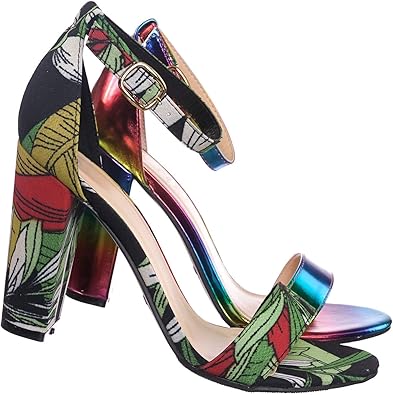 thick strap heeled sandals