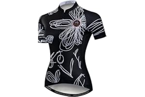 PSPORT JPOJPO Women's Cycling Jersey Sleeveless Short&Long Sleeve Bike Shirt Half Zipper Road Bicycle Biking Tops CF3