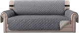 BellaHills Sofa Cover 3 Seater Water Resistant Reversible Grey Beiges view 1