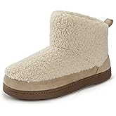 RockDove Women’s Cloudwrap Sherpa Fleece Bootie Slippers with Memory Foam and Non Slip Sole