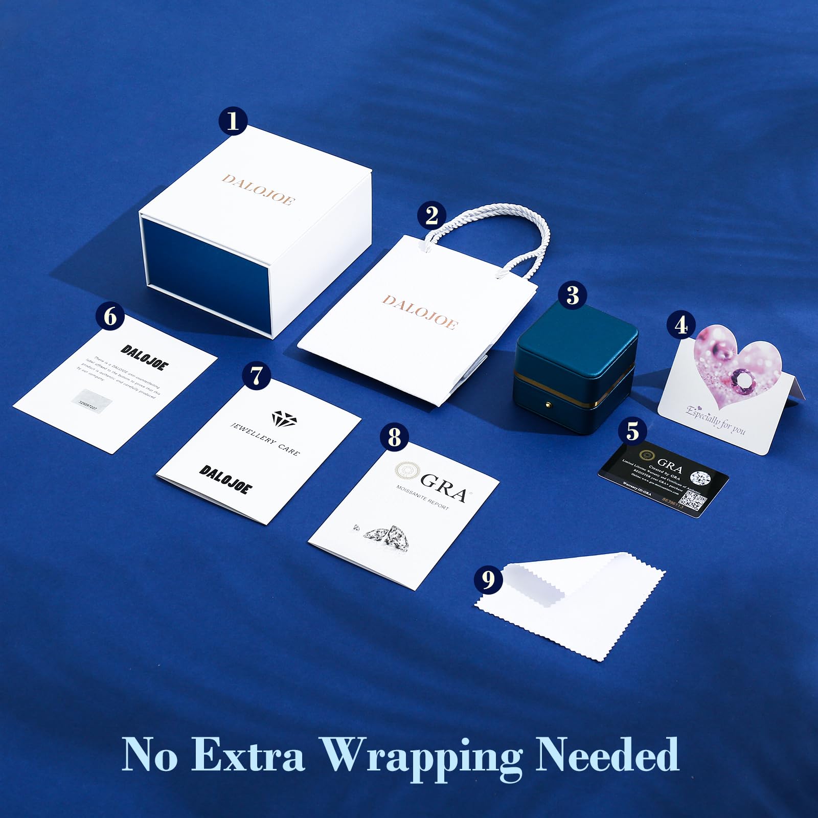 DALOJOE Moissanite Necklace for Women, 1-3 Carat Heart Necklace Engraved with 'I LOVE YOU', Birthday Gift for Wife, Anniversary Present for Wife Women, Jewelry Gifts for Christmas Valentine's Day