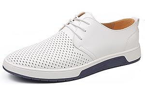 ZZHAP Men's Casual Oxford Shoes Breathable Flat Fashion Sneakers
