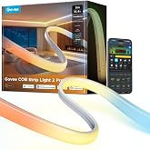 Govee COB LED Strip Lights 2 Pro, RGBWWIC, 1344 LEDs/m, 1000K-10000K,16.4ft | Work with Alexa, Google Assistant, Matter and Smarthings, LuminBlend+, Cuttable, 540 lm/m, LED Lights for Bedroom, Cabinet