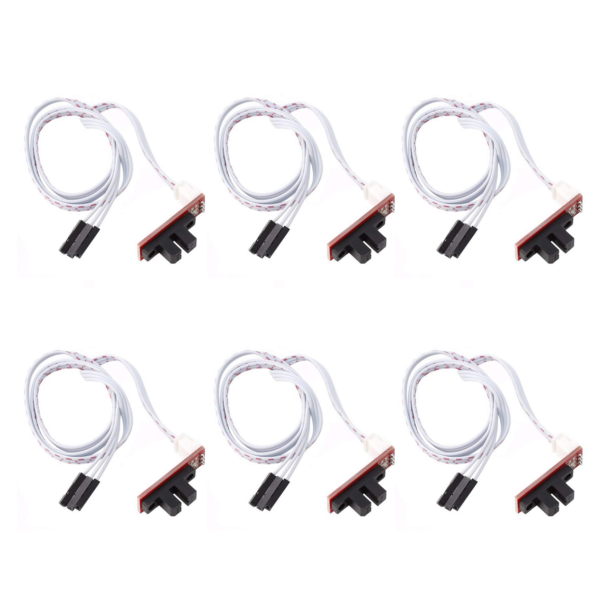 HUABAN 6PCS Optical Endstop Light Control Limit Switch for RAMPS 1.4 Board with 3 Pin Cable 3D Printer Parts Accessories