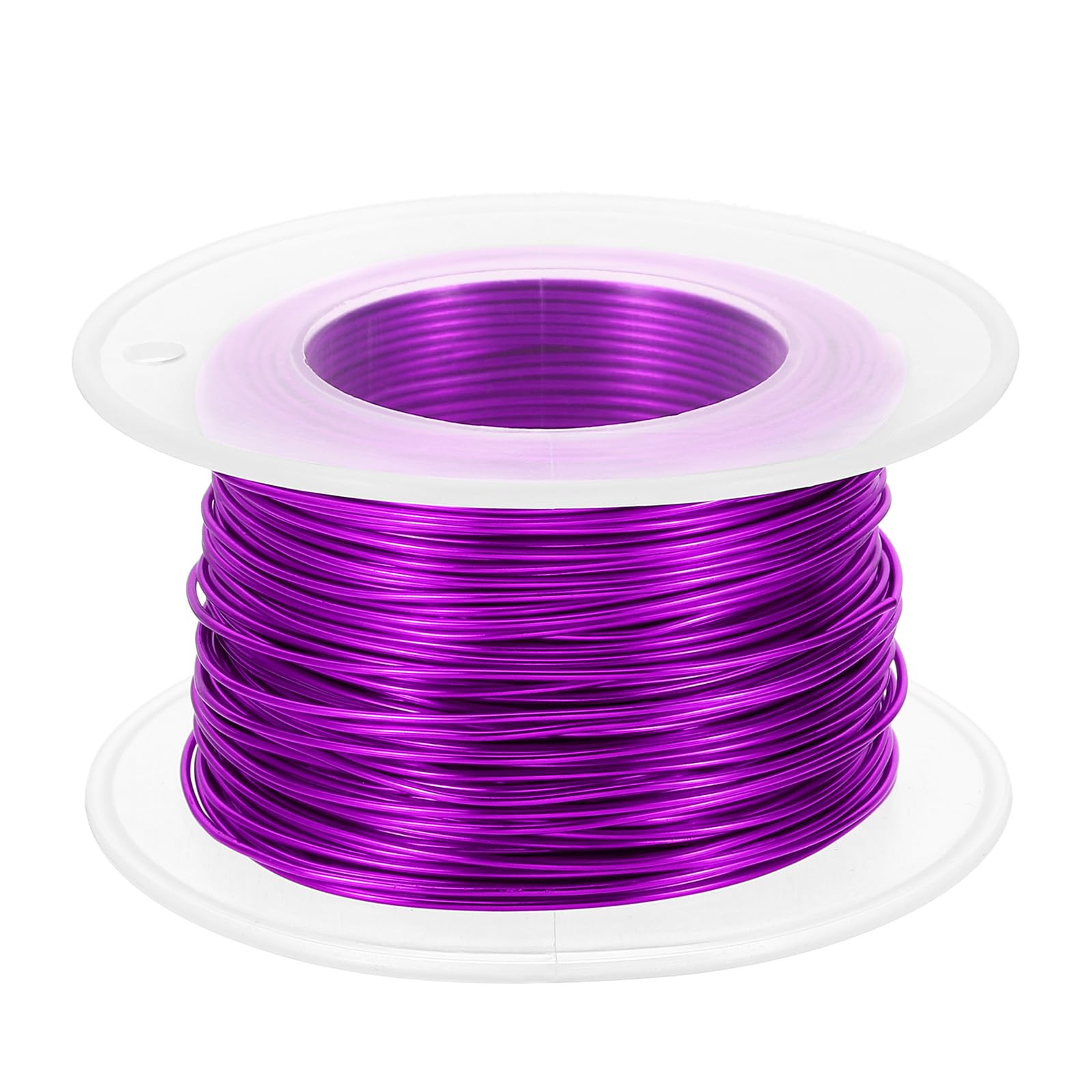 PATIKIL 20 Gauge 0.8mm Aluminum Craft Wire, 98.4Ft Metal Wire Armature Bendable Wire for Jewelry Making Metal Wrap DIY, Purple
