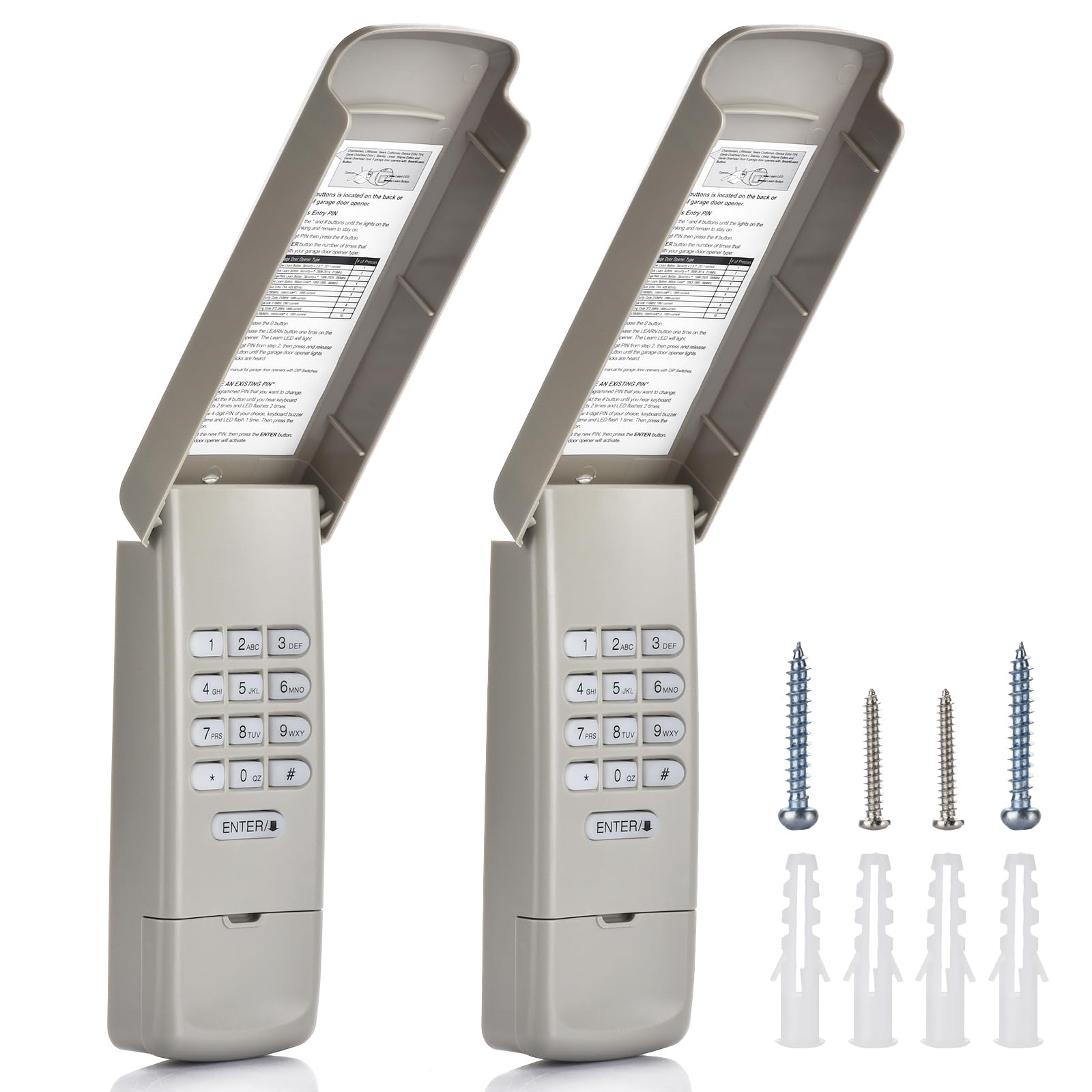 Photo 1 of 2 Pack Garage Door Opener Keypad Compatible with LiftMaster 877MAX Chamberlain LiftMaster Craftsman Garage Door Openers Since 1993?Wireless Keypad Keyless Entry