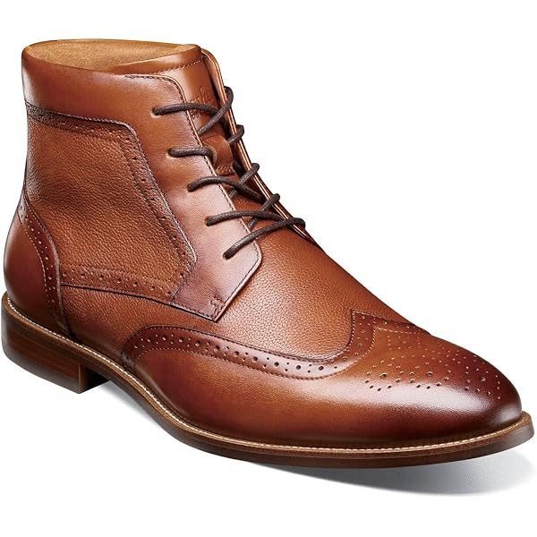 Nunn Bush Wingtip Dress Boots Mens 11 Brown Leather Lace Up Brogue Work Comfort Men main image 4