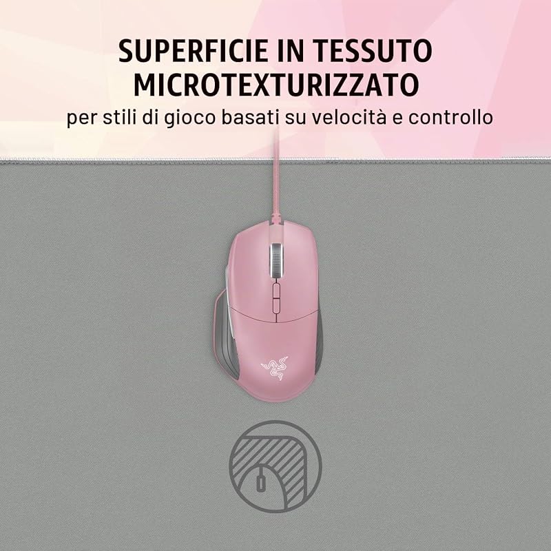 Goliathus Estesa Chroma Tappetino per Il Mouse, Quartz (Rosa)