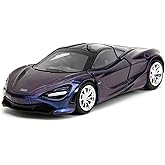 720S Blue Metallic with Black Top Pink Slips Series 1/32 Diecast Model Car 34660