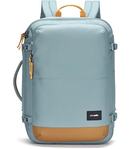Pacsafe GO Anti Theft 44L Carry-on Backpack, Fresh Mint