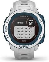 Garmin Instinct Solar Surf Edition Rugged GPS Smartwatch Tide Data Cloudbreak view 7