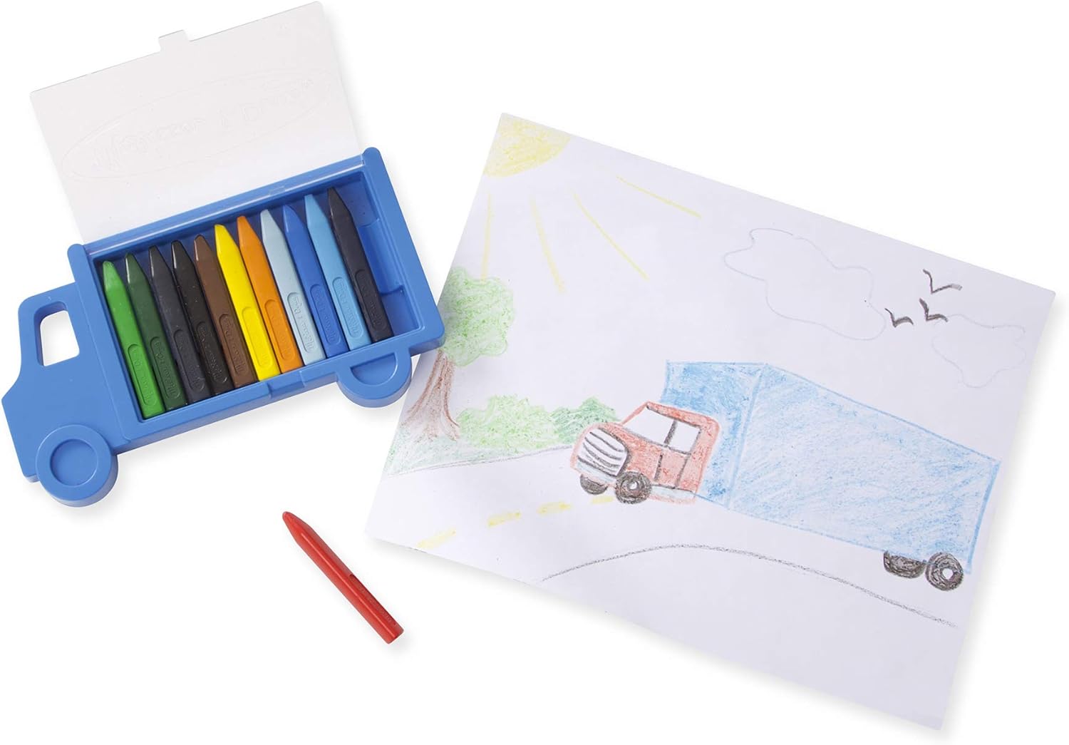 melissa and doug truck crayon set