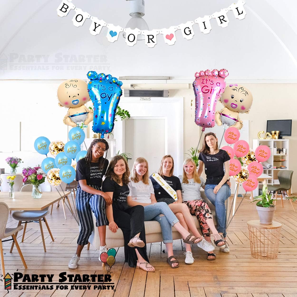 Gender Reveal Party Supplies Kit 87 Pieces Gender Reveal Decorations Baby Gender Reveal Ideas Gender Reveal