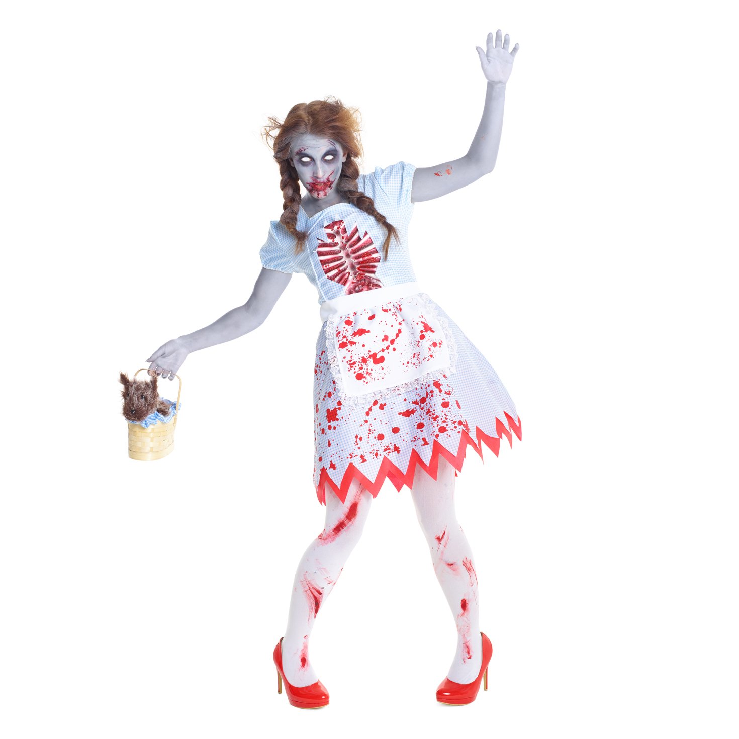 Womens Bloody Zombie Halloween Fancy Dress Costume - High Quality Costume, Dorothy, Medium UK 10-12
