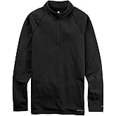 Burton Men's Heavyweight X Base Layer Quarter-Zip, True Black, S
