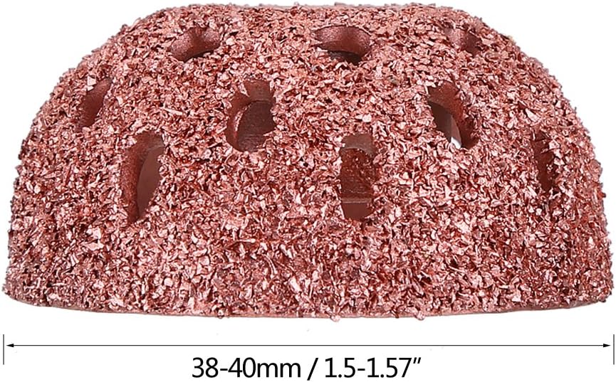 Qiilu 38mm Tire Repair Tool Grinding Head Coarse Grit Buffing Wheel Kits with Linking Rod Adapter: Automotive