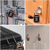 FortLocks 2-Pack 4-Digit Padlocks Weatherproof Heavy-Duty Zinc Alloy view 7