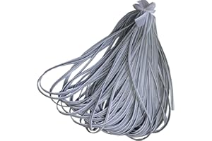 JUST IN TREND Sew on Reflective Piping - high Visibility hi vis Trim (Silver, 10 yds)