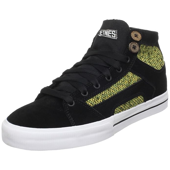Buy Etnies Women's RSS High Skate Shoe, Black/White/Green, 11 M US at