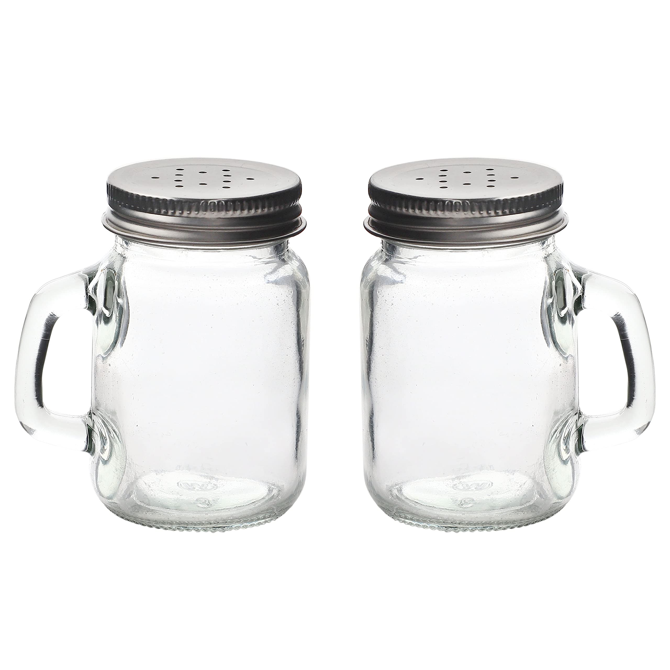 Salt and Pepper Shakers Glass Mason Jar Spice Jars