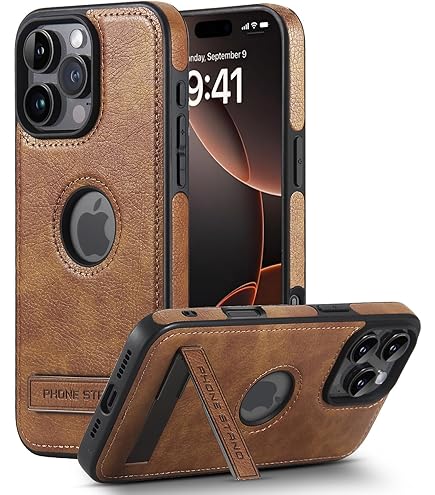 AIOVETEAB Compatible with iPhone 16 Pro Max Case Premium Leather