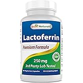 Best Naturals Lactoferrin 250 mg Veggie Capsule, Supports Healthy Immune Function - 60 Count