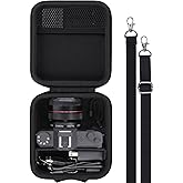 Baval Camera Case for VJIANGER/VETEK/NIKICAM/Yatao 4K Vlogging Camera,Carrying Case Holder for 4K Vlogging Camera and Accessories(Black Case)