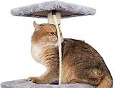 HOMIDEC Cat Scratching Post 90cm Multi Level Cat Tree Grey Indoor view 3