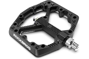 ROCKBROS Mountain Bike Pedals Flat MTB Pedals Nylon Fiber Bicycle Platform Pedals for Road Mountain BMX MTB Bikes