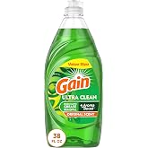Gain Ultra Liquid Dish Soap, Dishwashing Liquid, Grease Removal, Original Scent, 38 Fl Oz (Pack of 1)